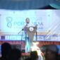 Wali Kota Makassar, Munafri Arifuddin, saat memberikan sambutan dan membuka kegiatan Pekan Olahraga dan Wawasan Keislaman (PORSANI) di Lapangan Kampus STIBA Makassar, Sabtu (10/5/2025) petang.