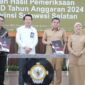 Wali Kota Makassar, Moh. Ramdhan Pomanto, bersama Wakil Wali Kota Makassar, Fatmawati Rusdi, menerima Laporan Hasil Pemeriksaan (LHP) atas LKPD Tahun Anggaran 2024 dari BPK RI Perwakilan Sulawesi Selatan. 