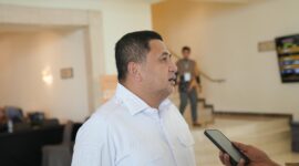 Wali Kota Makassar, Munafri Arifuddin, usai memaparkan capaian 100 hari kerja MULIA, Kamis (29/5/2025).