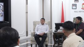 Foto: Walikota Makassar, Munafri Arifuddin, bersama Pengurus Badko HMI Sulsel dan Pemuda