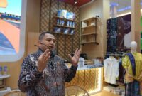 Foto: Wali Kota Makassar, Munafri Arifuddin, mengungkapkan tema booth Pemerintah Kota Makassar, "Kota Adaptif", Unggul,  Inklusif, Aman dan Berkelanjutan.