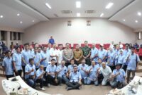 Foto: Walikota Makassar Munafri, Bersama Pengurus DPC Gabungan Perusahaan Konstruksi Nasional Indonesia (GAPEKSINDO) Kota Makassar, periode 2025-2030, di kantor Balai Kota, Senin (19/5/2025).