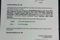 Foto: Surat HMI Cabang Makassar, Korkom Tamalate, Kepihak Management Myko Hotel Makassar.