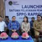 Wali Kota Makassar Munafri Arifuddin bersama Kepala SPPG Rappocini 2 Marcella Cindy Leonyta dan jajaran saat menghadiri launching Dapur Program Makan Bergizi Gratis (MBG) di SPPG Rappocini 2, Senin (2/6/2025).