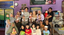 Pengurus Tidar Kota Makassar dan Tidar Sulsel berfoto bersama anak-anak Panti Asuhan Al Wahhab dalam kegiatan bakti sosial, sebagai bentuk kepedulian dan semangat berbagi, Makassar, 17 Juni 2025.