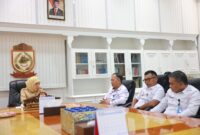 Foto: Wakil Walikota Makassar, Aliyah Mustika Ilham, saat menerima audiensi dari Kepala Kantor Wilayah Sulawesi Selatan Direktorat Jenderal Imigrasi, Friece Sumolang,