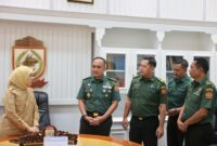 Foto: Wakil Wali Kota Makassar, Aliyah Mustika Ilham, saat menerima kunjungan audiensi dari Kepala Lembaga Pemasyarakatan Militer (Lemasmil) IV Makassar, Kolonel CPM Sony Yusdarmoko.