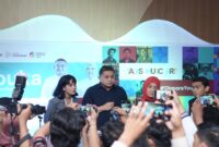 Foto: Tampak Hadir Wali Kota Makassar, Munafri Arifuddin bersama Ketua TPP PKK Melinda Aksa, dan Wakil Walikota Makassar, Aliyah Mustika.