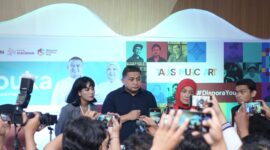 Foto: Tampak Hadir Wali Kota Makassar, Munafri Arifuddin bersama Ketua TPP PKK Melinda Aksa, dan Wakil Walikota Makassar, Aliyah Mustika.
