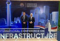 Foto: Wali Kota Makassar, Munafri Arifuddin dan Wakil Wali Kota Makassar, Aliyah Mustika, Saat menghadiri kegiatan International Conference on Infrastructure 2025.