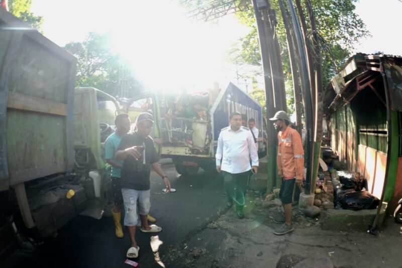 Foto: Wali Kota Makassar, Munafri Arifuddin, Saat melakukan kunjungan mendadak, memantau langsung kondisi Tempat Pembuangan Akhir (TPA) Tamangapa, Antang, Rabu (25/6/2025) pagi.