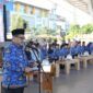Foto: Wali Kota Makassar, Munafri Arifuddin, didampingi Wakil Wali Kota, Aliyah Mustika Ilham, saat prosesi penyerahan SK CPNS tahun 2024.
