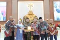 Foto: Wali Kota Makassar, Munafri Arifuddin, Saat meresmikan Vihara Lahuta Maitreya di Kota Makassar.