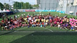 Foto: Sekertaris Daerah (Sekda) Makassar Andi Zulkifly membuka turnamen Minisoccer Pemerintah Kota (Pemkot) Makassar di Lapangan Sapta Minisoccer, Jalan AP Pettarani, Minggu (22/6).