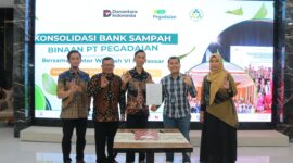Pemkot Makassar dan PT Pegadaian sepakat perkuat pengelolaan bank sampah dalam Konsolidasi Bank Sampah Wilayah IV, Minggu (13/7/2025).