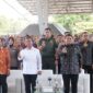 Wali Kota Makassar Munafri Arifuddin bersama Menteri BKKBN RI dan jajaran Forkopimda hadiri Peringatan Harganas ke-32 di Lapangan Karebosi, Makassar (28/7/2025).
