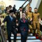Wakil Wali Kota Makassar, Aliyah Mustika Ilham, bersama jajaran pejabat saat menghadiri acara Pengukuhan Kepala Perwakilan BPKP Provinsi Sulawesi Selatan di Makassar, Senin (14/7/2025).