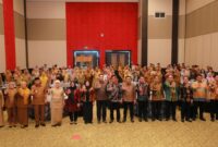 Wakil Wali Kota Makassar, Hj. Aliyah Mustika Ilham, bersama para wakil kepala daerah dan peserta Rakor TPPS se-Sulsel di Hotel Dalton Makassar, Selasa (29/7/2025).