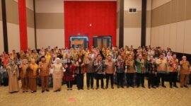 Wakil Wali Kota Makassar, Hj. Aliyah Mustika Ilham, bersama para wakil kepala daerah dan peserta Rakor TPPS se-Sulsel di Hotel Dalton Makassar, Selasa (29/7/2025).