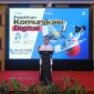 Wakil Wali Kota Makassar, Aliyah Mustika Ilham, saat membuka secara resmi Pelatihan Komunikasi Digital yang diselenggarakan oleh Diskominfo Makassar bekerja sama dengan Meta APAC, di Aston Makassar Hotel & Convention Center, 30 Juli 2025.