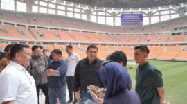 Wali Kota Makassar, Munafri Arifuddin, bersama jajaran Pemkot Makassar melakukan kunjungan studi lapangan ke Jakarta International Stadium (JIS), Rabu, 30 Juli 2025, sebagai bagian dari perencanaan pembangunan Stadion Untia di Kota Makassar.