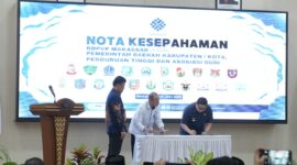 Foto: Wali Kota Makassar, Munafri Arifuddin, Saat menghadiri penandatanganan Memorandum of Understanding (MoU) antara Balai Besar Pelatihan Vokasi dan Produktivitas (BBPVP) Makassar. Makassar.