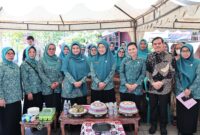 Foto: Ketua TP PKK Kota Makassar, Melinda Aksa, Saat mengikuti kegiatan launching Gerakan Membaca Buku Kesehatan Ibu dan Anak.