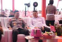 Foto: Wali Kota Makassar, Munafri Arifuddin, saat menghadiri acara Groundbreaking Pembangunan SPPG Polrestabes Makassar.