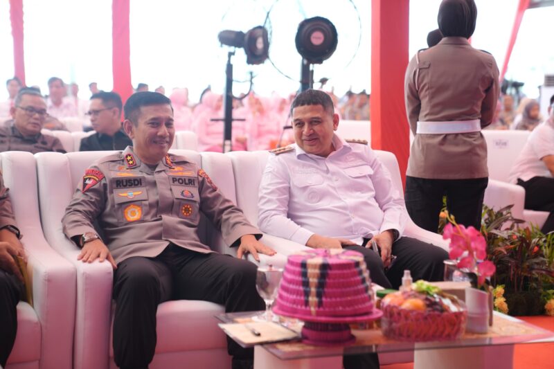 Foto: Wali Kota Makassar, Munafri Arifuddin, saat menghadiri acara Groundbreaking Pembangunan SPPG Polrestabes Makassar.