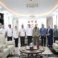 Foto: Wali Kota Makassar, Munafri Arifuddin, saat menerima audiensi dari jajaran PTUN Makassar di Kantor Balai Kota.