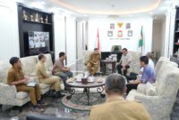Foto: Tim Gustalcom saat melakukan audiensi dengan Wali Kota Makassar, Munafri Arifuddin.