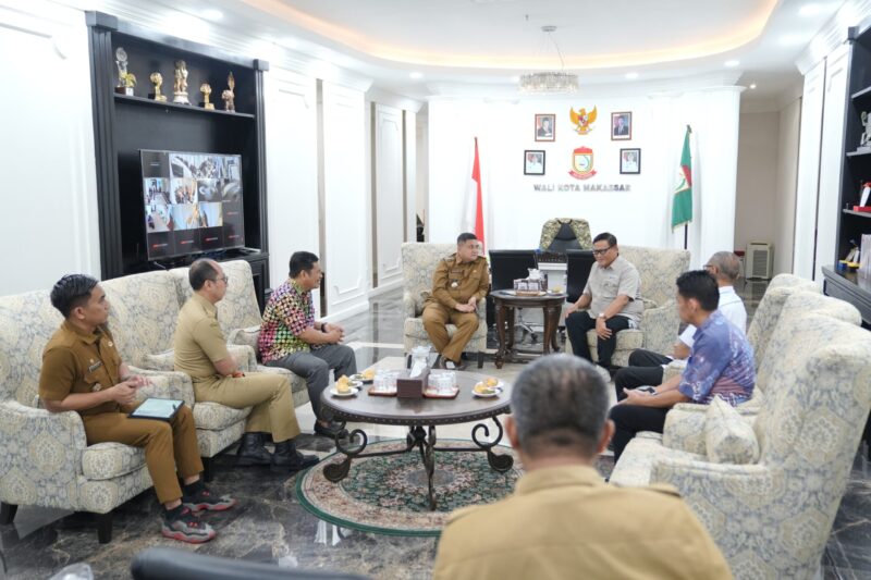 Foto: Tim Gustalcom saat melakukan audiensi dengan Wali Kota Makassar, Munafri Arifuddin.