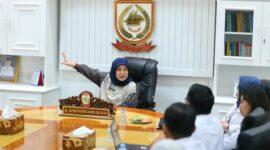 Wakil Wali Kota Makassar, Aliyah Mustika Ilham, menerima audiensi jajaran RS Mata Makassar di Ruang Kerjanya, membahas pengembangan layanan kesehatan mata dan rencana peluncuran Klinik Utama Mata, Kamis (31/7/2025).