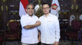 Sugiono dan Ahmad Muzani tetap kompak membangun semangat baru dalam perjuangan Politik Partai Gerindra