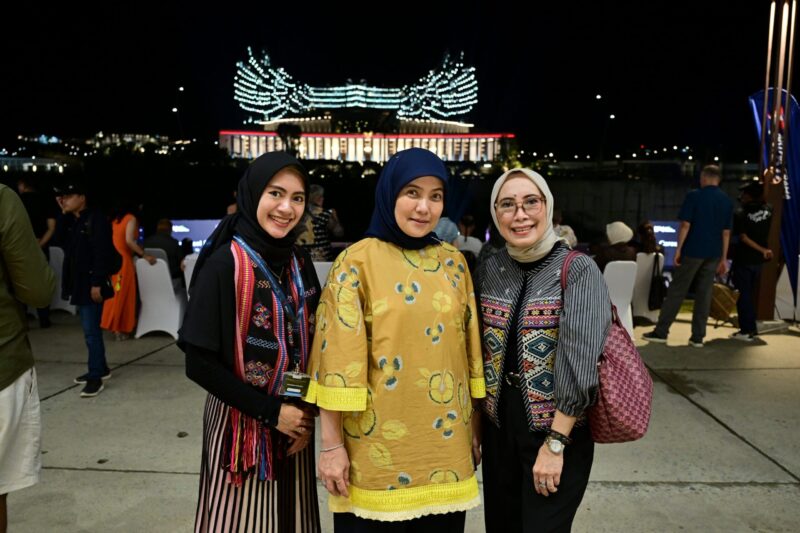 Aliyah Mustika Ilham dalam acara Eco Fhasion Nusantara dan kongres Diapora Indonesia di Ibu Kota Nusantara