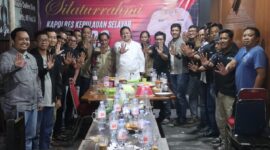 kapolres selayar Didi Imawan, S.Ik, SH, M.Tr.Mil didampingi Kasat Reksrim, Kasat Intel dan Kanit Tipikor dalam kegiatan silaturahmi dan Pers Kabupaten Kepulauan Selayar