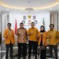 Wali Kota Makassar, Munafri Arifuddin, menerima kunjungan Plt Ketua DPD Hanura Sulsel, Brigjen Pol (Purn) Adeni Muhan, bersama jajaran di Balai Kota, Kamis (7/8/2025), untuk menyampaikan undangan Musda Hanura Sulsel yang akan digelar 13 Agustus 2025.