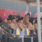 Wali Kota Makassar, Munafri Arifuddin bersama jajaran Forkopimda dan pengurus Kwartir Cabang Pramuka Kota Makassar menghadiri Apel Besar Hari Pramuka ke-64 Tahun 2025 di Anjungan City of Makassar, Pantai Losari, Sabtu (16/8/2025).
