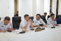Foto: Walikota Makassar Munafri Arifuddin mengikuti Rapat Forum Koordinasi Pimpinan Daerah (Forkopimda) Sulawesi Selatan melalui zoom meeting