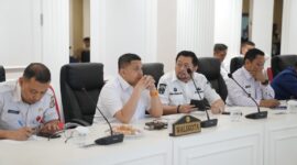 Foto: Walikota Makassar Munafri Arifuddin mengikuti Rapat Forum Koordinasi Pimpinan Daerah (Forkopimda) Sulawesi Selatan melalui zoom meeting