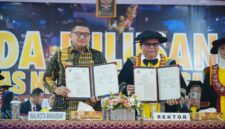 Foto: Walikota Makassar Munafri Arifuddin Bersama Rektor UNM dalam acara wisuda