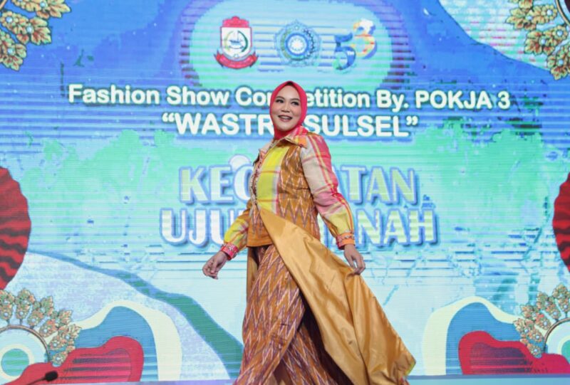 Foto: Dokumentasi kegiatan Kompetisi Fashion Show Wastra Sulsel