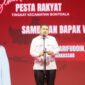 Foto: Sambutan Walikota Makassar Munafri Arifuddin dalam acara pesta rakyat kecamatan bontoala
