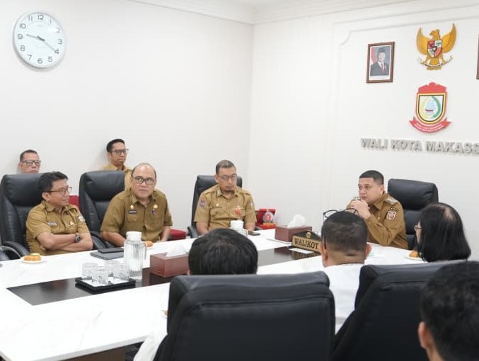 Foto: Wali Kota Makassar Munafri Arifuddin saat menerima audiensi manajemen PT Margamas Indah Development, pengelola Mall Panakkukang dan Myko Hotel
