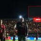 Foto: Walikota Makassar Munafri Arifuddin bersama Walikota Pare-pare di stadion Gelora  BJ Habibie