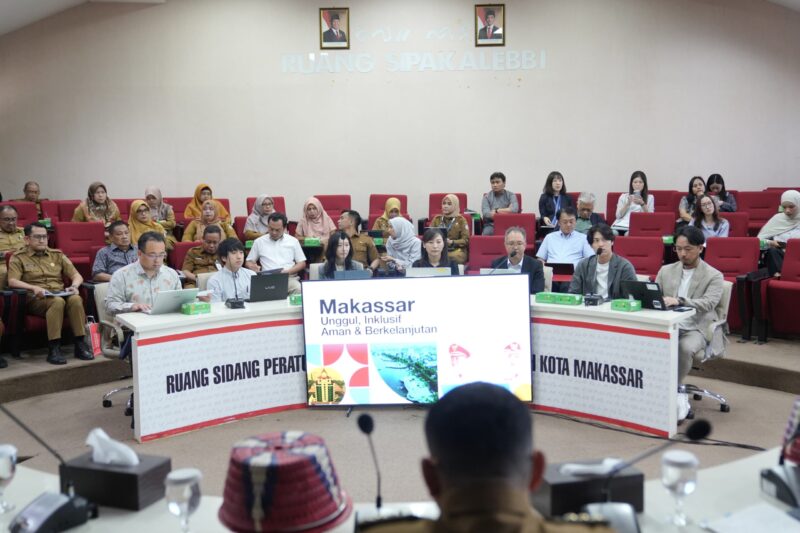 Foto: Wali Kota Makassar, Munafri Arifuddin, Saat menyambut kunjungan kehormatan Konsul Jenderal Jepang di Makassar, Ohashi Koichi,