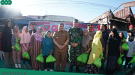 Foto: Walikota Makassar di dampingi Dandim 1408/Makassar, perwakilan Polri bersama warga sekitar kanal