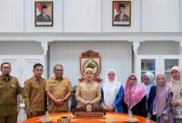 Foto: Wakil Wali Kota Makassar, Aliyah Mustika Ilham saat menerima audiensi dari Yayasan Islamic Center Al Markaz Al Islami 