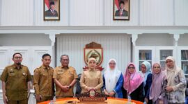 Foto: Wakil Wali Kota Makassar, Aliyah Mustika Ilham saat menerima audiensi dari Yayasan Islamic Center Al Markaz Al Islami 