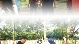 Kerja bakti DPPKB Makassar peringati World Cleanup Day 2025 di Taman Pakui Sayang.